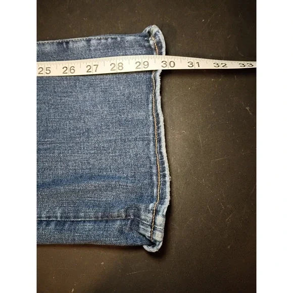 American Eagle Kick Boot Jeans Women 8 Short 30x30 Blue Denim Next Level Stretch - Picture 10 of 10